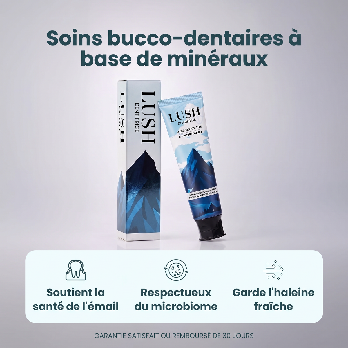 LUSH™ – Dentifrice reminéralisant à l’hydroxyapatite nano
