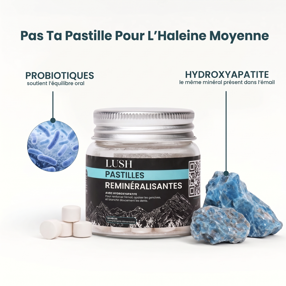 LUSH™ – Pastilles pour l’haleine à l’hydroxyapatite